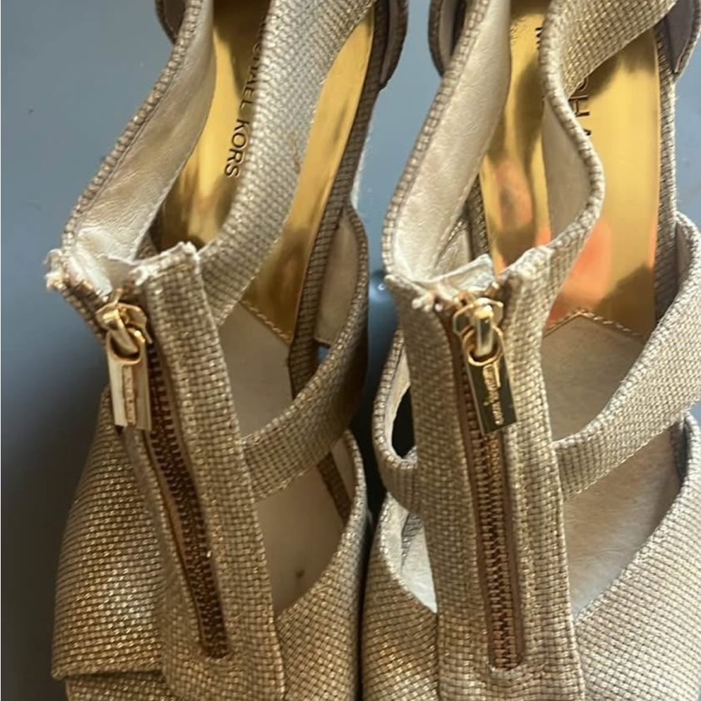 Michael Kors Open Toe Wedges - Size 8.5
